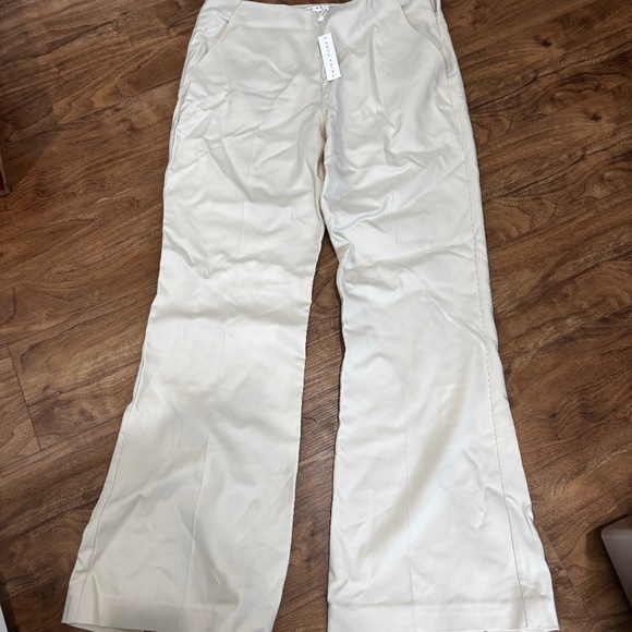 NWT Trina Turk Carillo 2 Pant | Size 14 | Light Tan/Cream | Brand New - Picture 1 of 4